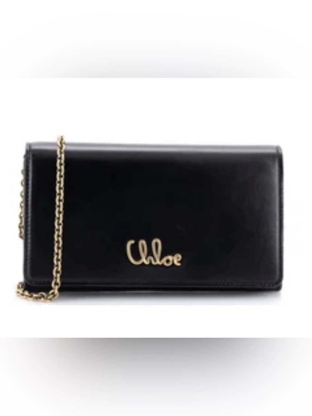 Chloé Iconic Flap Wallet on Chain Leather